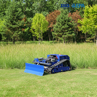 Tondeuse à gazon autotractée Aiweiya Industrial 9HP 4 temps 224cc avec capteur d'obstacles, conception résistante aux intempéries, 24V 4KM/H