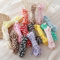 Gantungan Kunci Houndstooth Paracord 5mm Tali Polyester Kepang Warna-warni DIY Tali Tas Y2K Aksesoris Lanyard Selempang Keren Manis