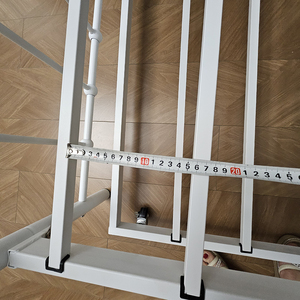 Cadre de lit en métal moderne, facile à assembler, portable, pour lit double ou king size, résistant et robuste, pour chambre à coucher - Product Image 5