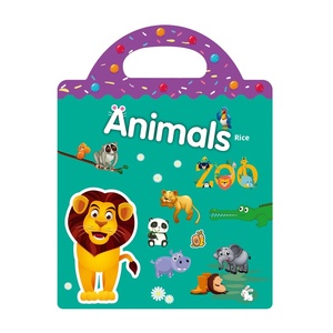 <span class=keywords><strong>Livre</strong></span> d'autocollants éducatifs pour enfants avec scène de dinosaures et d'océan, dépliant plié, papier couché, couverture rigide, revêtement UV, concentration - Product Image 2