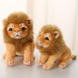 V147 di alta qualità Golden leone peluche peluche simpatici animali di peluche realistici Premium leone giocattolo Huggable regali per la casa dei bambini decorazioni - Product Image 3