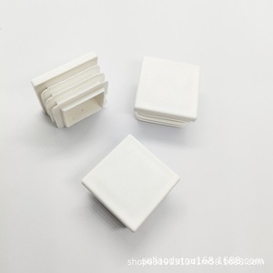 Protection de pieds de meubles en plastique PE blanc, embout carré antidérapant pour table, chaise, étagère - Product Image 2