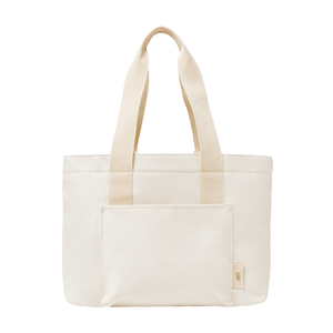 Minimalist Canvas Tote <b>Bag</b> With Front Pocket Casual Shoulder <b>Bag</b> Lightweight Open Top Daily Use 3L And Above Made In Bangladesh - Product Image 1