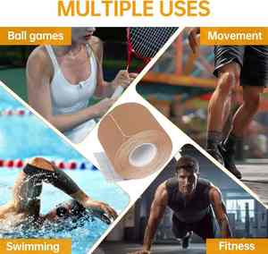 Pita Atletik Serbaguna Elastis Pita Kinesiologi Tahan Air Pita Pengangkat Leher Pereda Nyeri Terapi Fisik Atlet Olahraga - Product Image 3