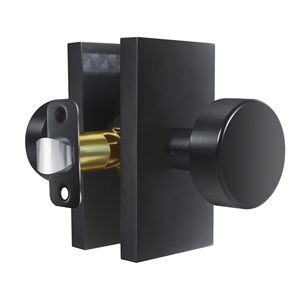 Kosin Moderner Rechteckiger Schwerlast-Türgriff mit Schloss, Schwarze Innentürknäufe mit Privatsphärenfunktion - Product Image 6