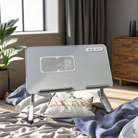 Tavolo Da Letto par ordinateur portable MDF Table de lit pour ordinateur portable ronde réglable en hauteur multi-fonctionnel ordinateur bureau usage domestique salon canapé