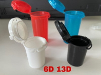 Bouteille souple en plastique PP avec bouchon pop-top et sécurité enfant, opaque, 60RAM 30DRM 19DRAM 13DRAM 6DRAM, estampage à chaud, pour bonbons, vente en gros