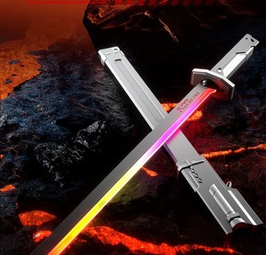 <b>Hot</b> Promotional Toy Cyberpunk Neon LED Spark Sword LED Light Saber with Sound and Fog RGB Color Changing Ninja Sword for Cosplay - Product Image 2