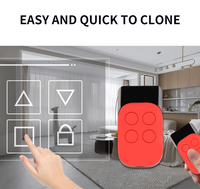 Control Remoto Universal Impermeable de 4 Botones y 433mhz para Puerta de Garaje con Pantalla LED, Duplicador ABS