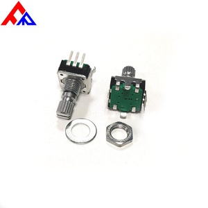 Nouveau Codeur incrémental rotatif à arbre plat et à arbre à rouleaux 5 broches, modèle EC12/PEC11, avec interrupteur, DC5V, montage enfichable, arbre de 6mm - Product Image 5