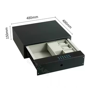 Ceqsafe ngăn kéo an toàn hộp khóa an ninh thép vân tay & khóa kỹ thuật số với tiền điện tử tiền gửi ẩn an toàn - Product Image 6