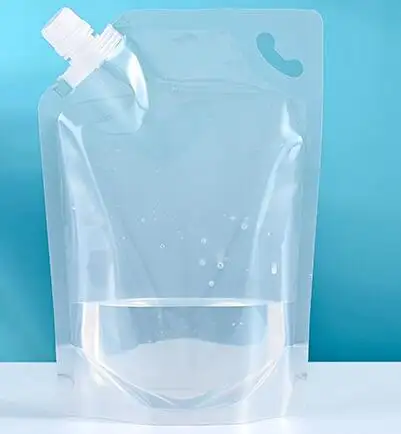Custom Printing 500Ml -10000MLDisposable Nozzle Bags Beverage Ziplock Stand Up Plastic Packaging Spout Pouch For Liquid