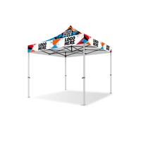 Tente pliante de 3x3m robuste pour événements extérieurs, impression personnalisée, toile polyester, pour plage, salon professionnel et exposition