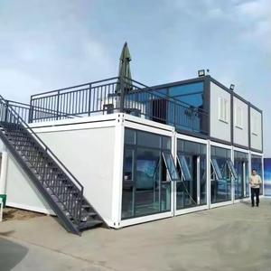 Prefabricated Modular Sandwich Panel Steel Luxury Container <b>House</b> Economical Temporary Site Office - Product Image 1