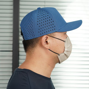 قبعة مثقبة بقطع بالليزر مقاومة للماء مع شعار تطريز 5 ألواح مخصصة - Product Image 5