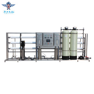 Purificador de Agua RO de Acero Inoxidable con Tanque de Presión PLC 2000L/Hora, Resistente a la Corrosión y Tormentas de Arena, para Uso en Exteriores Rurales - Product Image 1