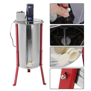 New Stainless Steel Electric Motor Honey Centrifugal Machine 3 <b>Frames</b> Honey Extractor Spinner - Product Image 4