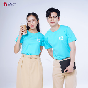 T-shirt en coton à col rond personnalisé avec logo en gros pour les événements promotionnels - Product Image 1