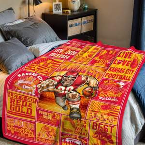 Nueva Manta de Franela de los Kansas City Chiefs, Manta Suave y Cálida para Sofá, Cama o Viajes, Regalo para Fanáticos del Fútbol Americano de los 32 Equipos - Product Image 3