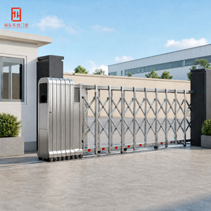 Puerta Retráctil Eléctrica Automática de Diseño Moderno con Motor de Control Remoto para Fábricas, Apartamentos, Gimnasios y Patios - Product Image 5