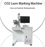 Machine de marquage laser CO2 à tube métallique RF 30W, 7000 mm/s, avec cabinet 600x600 mm, pour le codage sur ligne de production