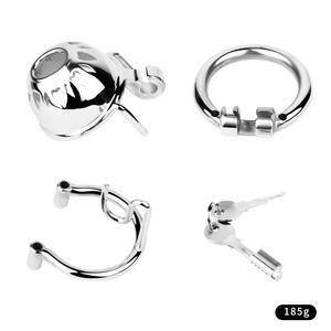 Cage de chasteté et cage à pénis en acier inoxydable pour homme Scarletsin C-55, ensemble BDSM, équipement de bondage, SM, plaisir <span class=keywords><strong>sexy</strong></span> - Product Image 1