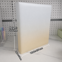 Classeur de cartes à collectionner A4 personnalisé en cuir PU dégradé à 4 anneaux avec fermeture élastique pour le rangement des cartes de collection