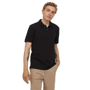 Vintage negro personalizar en blanco de corte slim 100% algodón piqué polo t camisa par camiseta unisex camiseta