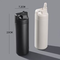 Bouteille d'eau sport classique isotherme portable en acier inoxydable à double paroi de 16 oz, la plus vendue, pour l'entraînement sportif et le camping, à boire directement