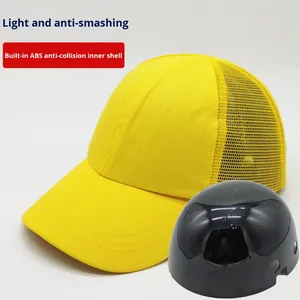 Respirant Anti-Collision Doublure De Protection Casquette De Travail Coque Intérieure Casque De Sécurité Casquette De Baseball Protection De La Tête Chapeaux Durs Respirants - Product Image 1