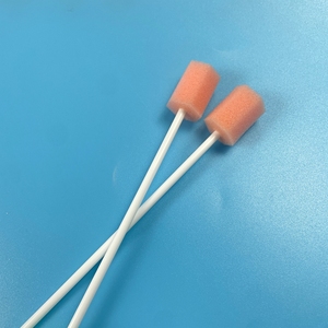 Hisopos dentales desechables de 120mm con <span class=keywords><strong>punta</strong></span> de espuma hexagonal de flores-Aplicadores de cuidado bucal suaves blancos - Product Image 6