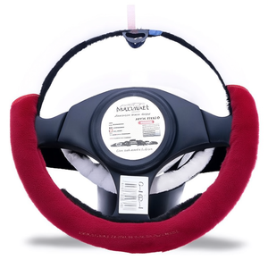 Funda para volante de piel sintética rosa 37-39 cm para interior de coche G-F62 - Product Image 1