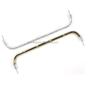 Revestimento ouro quartzo vidro tungstênio <span class=keywords><strong>Helen</strong></span> lâmpada infravermelho aquecedor 350mm SK15 halogênio tubo 1800w - Product Image 2