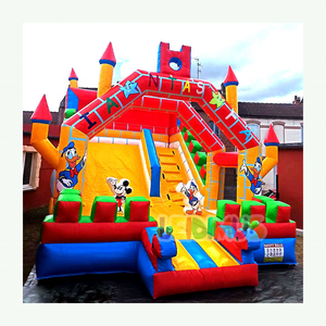 Casa de rebote inflable tobogán de agua Combo comercial castillo hinchable <span class=keywords><strong>Mickey</strong></span> tobogán seco inflable CASTILLO DE SALTO para niños - Product Image 2