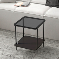Mobilier de salon de luxe simple pour la maison et les appartements Table basse d'angle en métal durable