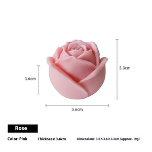 Bougie parfumée à la rose bouclée à la main, parfum de la Saint-Valentin, parfum de mariage, décoration de la maison, cire de soja, parfum romantique - Product Image 6