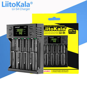 LiitoKala lii-S4 doble ranura <span class=keywords><strong>18650</strong></span> cargador de batería 1,2 V 3,7 V 3,2 V AA/AAA 26650 21700 NiMH - Product Image 1