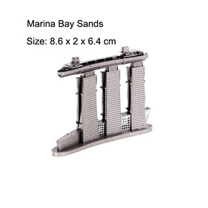 Serie di Puzzle 3D in Metallo, Castello della Bella Addormentata di Notre Dame, Modello da Collezione Epico - Torre Eiffel a Sydney - Product Image 4