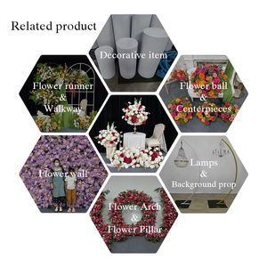 Coureur de fleurs artificielles en soie rustique réaliste pour les mariages de grange de foires de pays et les décorations de la fête des mères - Product Image 5