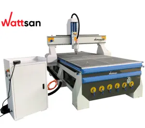 Wattsan-máquina de corte de madera, M1-1325, 5,5 kW, mesa de vacío, cnc