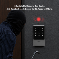 Keypad Sentuh dengan Lampu Latar Pengontrol Akses Mandiri Anti-Passback Output Wiegand 26-37 Bit RFID IP65 untuk Pintu Masuk Apartemen