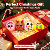 Smusherss Squishy Mignon de Noël, Jouet Squishy DIY en forme de Dumpling, Jouets Squishy de Noël pour Enfants, Cadeau