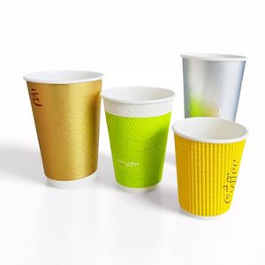 Gobelets en papier personnalisés professionnels pour divers types de boissons au café, thé, disponibles en tailles allant de 8 oz à 32 oz. - Product Image 5