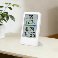 Thermomètre de table électronique intelligent pour la maison, moniteur de température et d'humidité, hygromètre numérique LCD