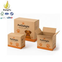 Boîte d'expédition en carton ondulé personnalisée Xiangyu pour aliments pour animaux de compagnie, robuste, pour le transport d'accessoires pour chiens et chats