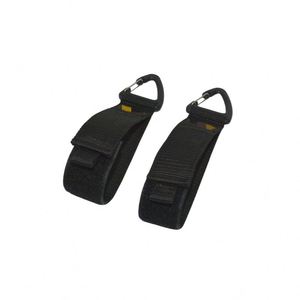 Crochets de poussette pour suspendre sacs et courses, robustes, avec logo personnalisé, en cuir PU, clip pour poussette - Product Image 3