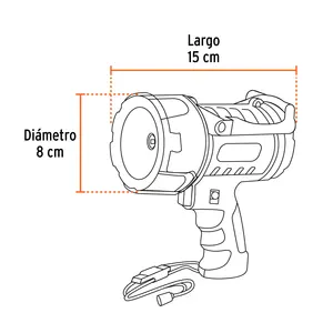 Lampe torche LED rechargeable BOX 2 TRUPER 900 lm avec réflecteur - Product Image 2