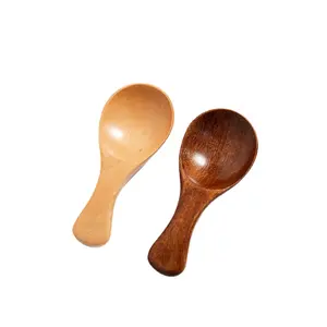 Bulk Cheap Price Custom Logo Baby Serving Kitchen Coffee Sugar Honey Measuring Small Wooden Tea Spoon