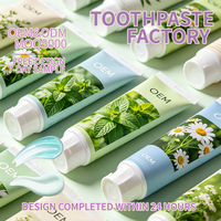 Dentifrice végétalien naturel OEM, dentifrice anti-gingivite, dentifrice à marque privée approuvé par la FDA