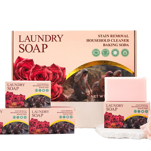 Jabón al por Mayor con Aroma a Rosas de 180g, Jabón de Lavandería con Bicarbonato de Sodio que Puede Limpiar <span class=keywords><strong>Ropa</strong></span> y Manos, Jabón Quitamanchas con Bicarbonato de Sodio - Product Image 6